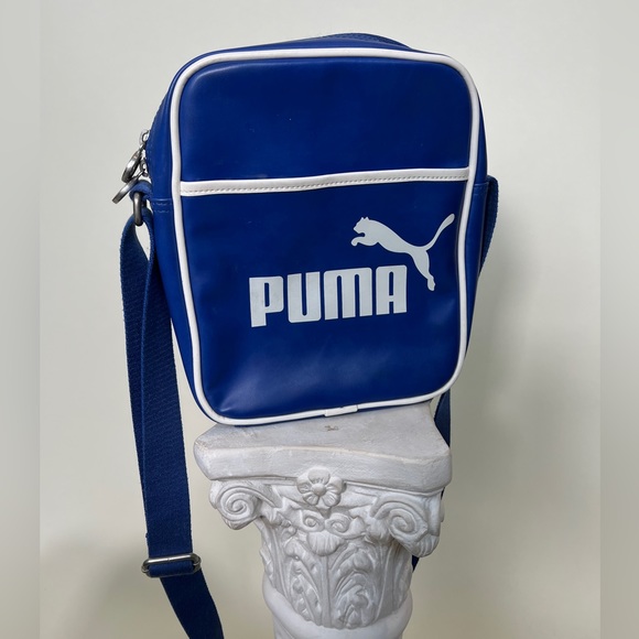 Puma Bags Blue Puma Logo Crossbody Bag Poshmark